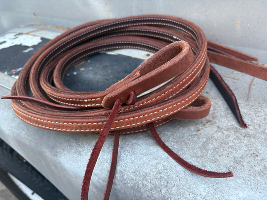 Double Heavy Harness Reins 5/8 inch
